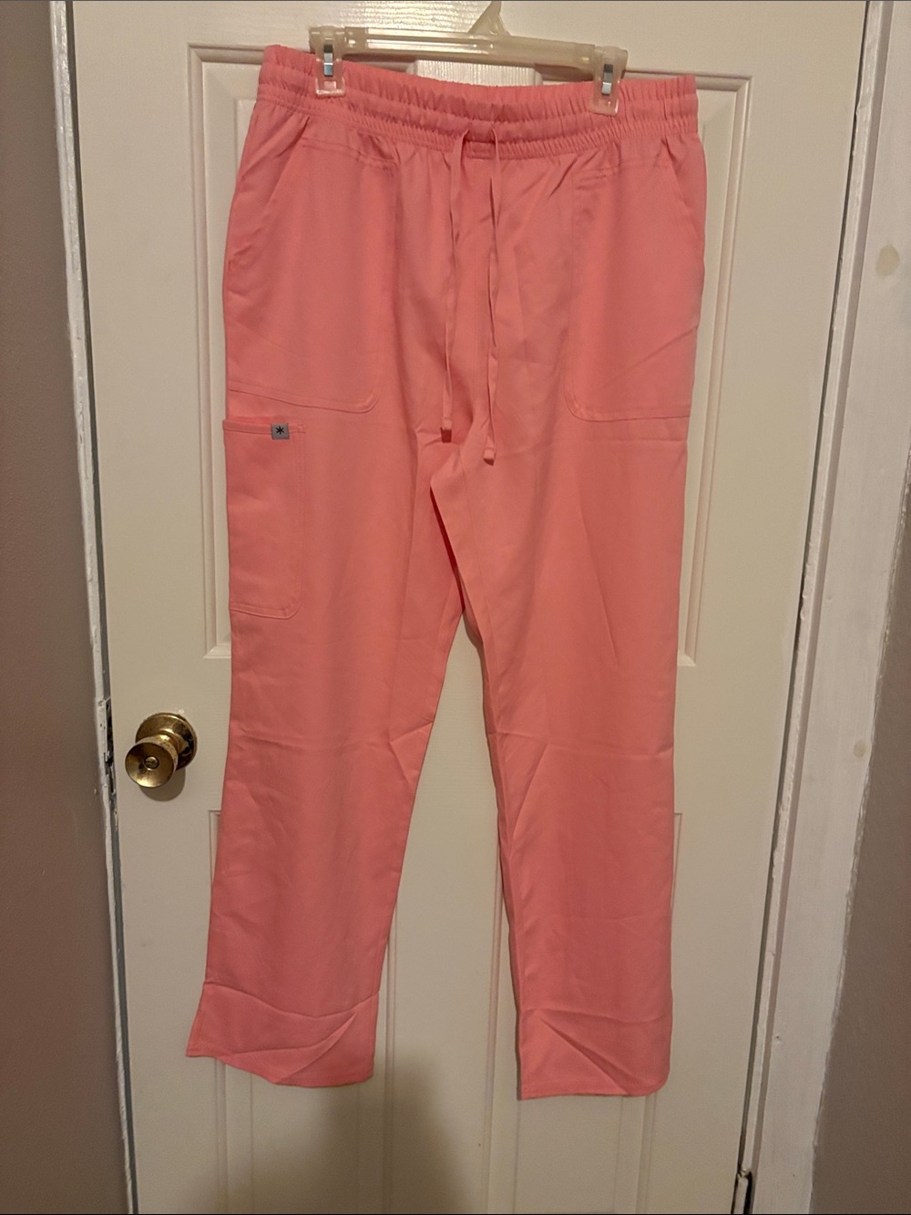 Women’s Bubble Pink Drawstring Nurse Scrub Pants